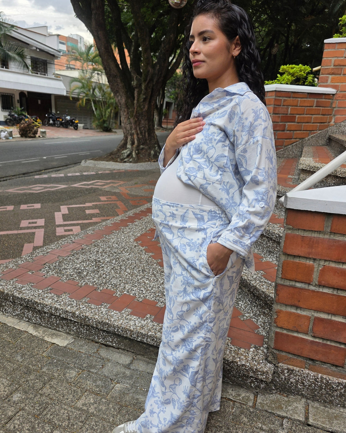 Set Lily Estampado Azul